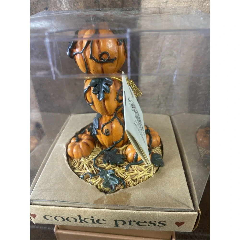 Vintage 1997 Shaker Hearth Pumpkin Patch‎ Cookie Press New In Box Halloween Fall